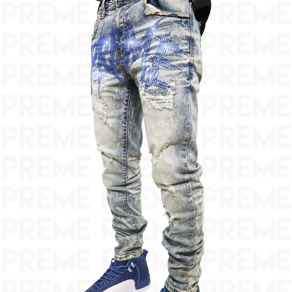 preme crystal denim